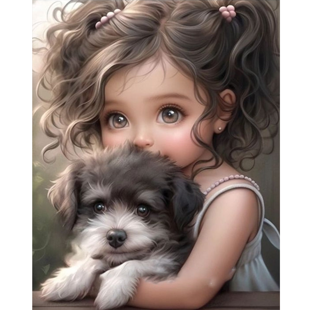 Diamond Painting - Full Round - sweet girl (40*50CM)