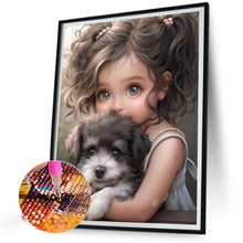 Load image into Gallery viewer, Diamond Painting - Full Round - sweet girl (40*50CM)
