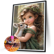 Load image into Gallery viewer, Diamond Painting - Full Round - sweet girl (40*50CM)
