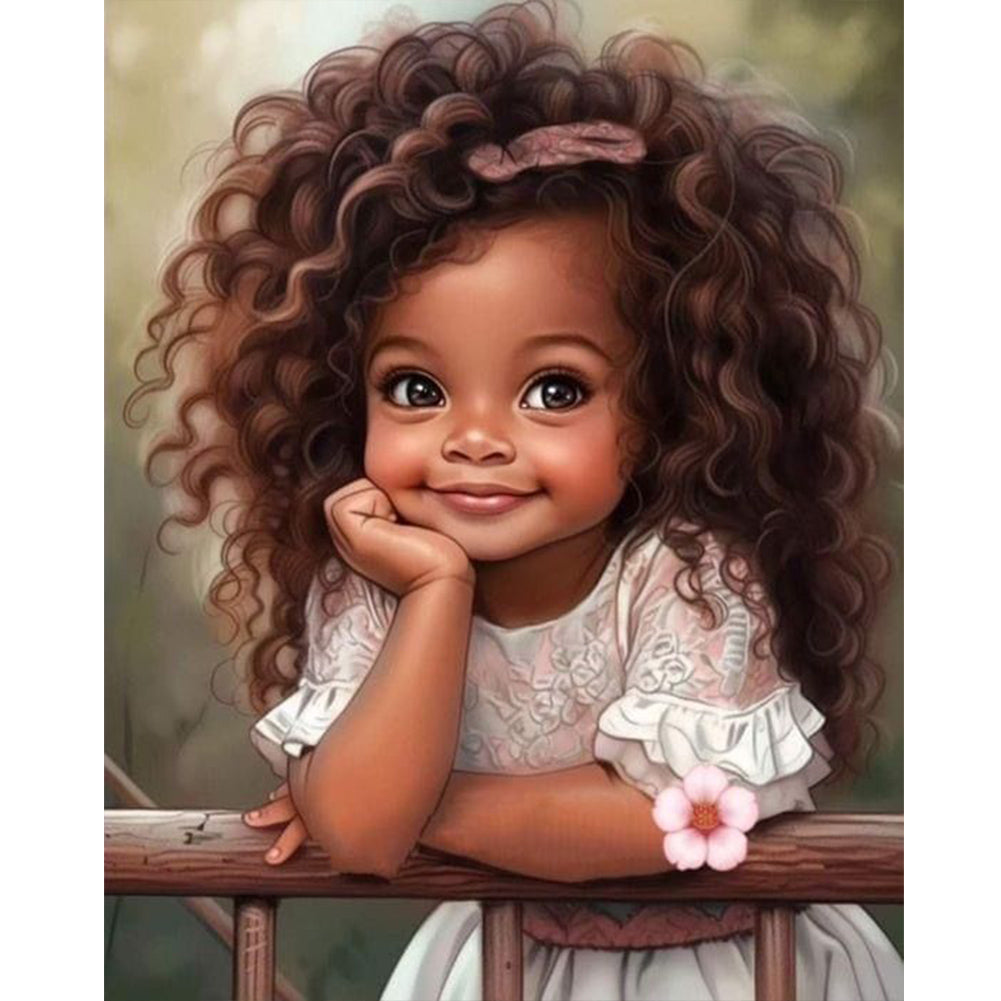 Diamond Painting - Full Round - sweet girl (40*50CM)