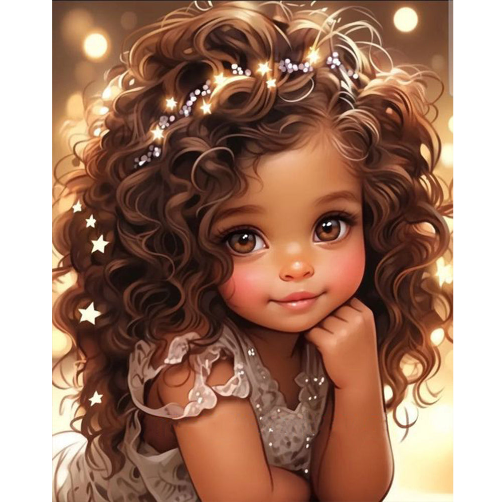 Diamond Painting - Full Round - sweet girl (40*50CM)
