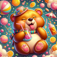 Load image into Gallery viewer, Diamond Painting - Full Round - happy bear (40*40CM)
