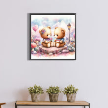 Load image into Gallery viewer, Diamond Painting - Full Round - couple bears (40*40CM)
