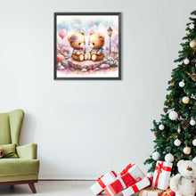 Load image into Gallery viewer, Diamond Painting - Full Round - couple bears (40*40CM)
