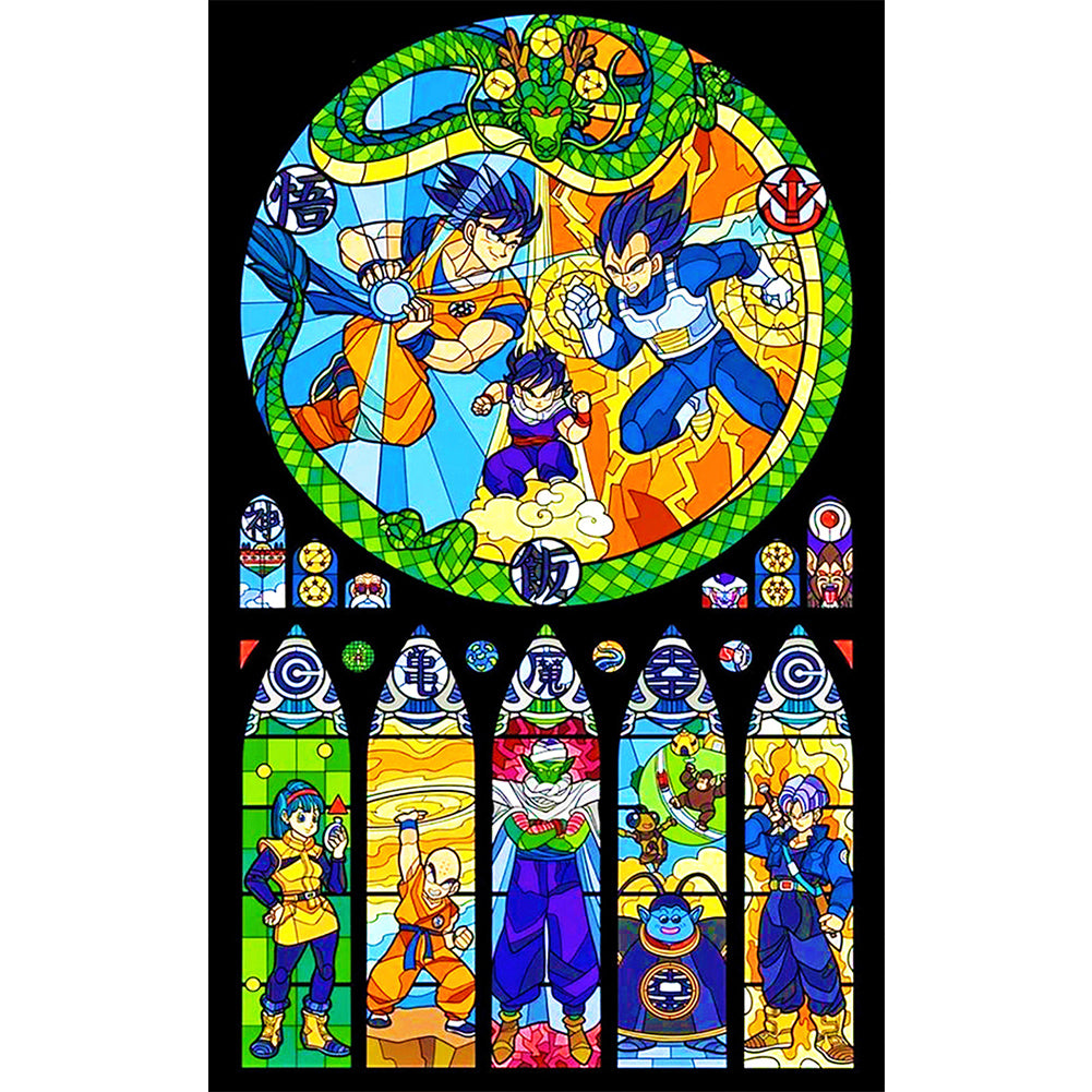 Diamond Painting - Full Round - Dragon Ball Character Glass Painting (30*50CM)