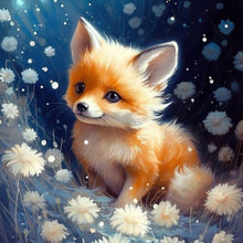 Load image into Gallery viewer, Diamond Painting - Full Round - fox on clouds (30*30CM)
