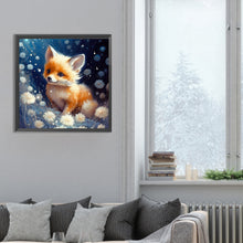Load image into Gallery viewer, Diamond Painting - Full Round - fox on clouds (30*30CM)
