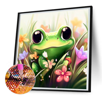 Diamond Painting - Full Round - Little frog (30*30CM)
