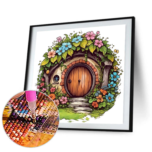 Diamond Painting - Full Round - flower house (40*40CM)
