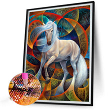 Load image into Gallery viewer, AB Diamond Painting - Full Round - white horse (40*55CM)
