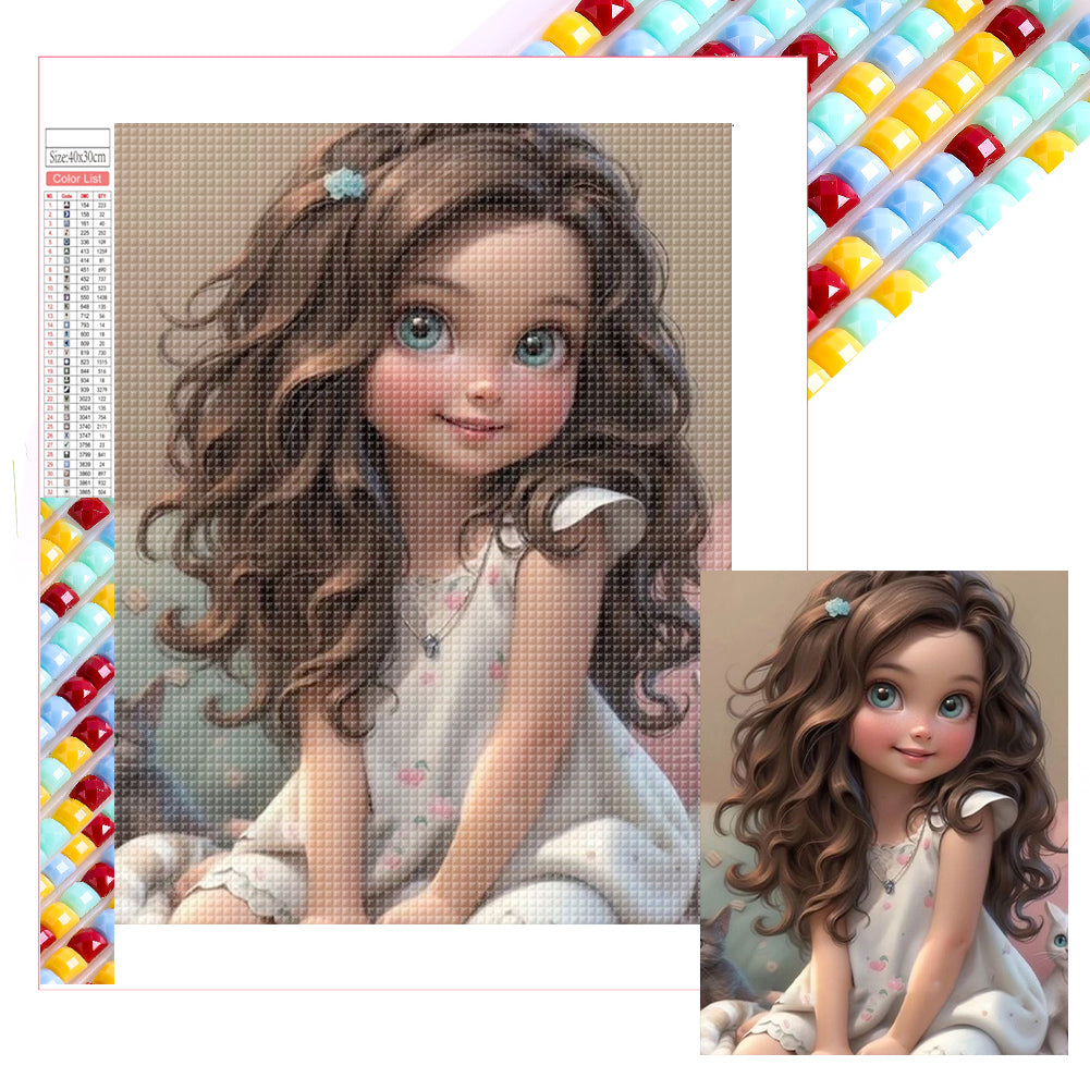 Diamond Painting - Full Square - little girl (30*40CM)