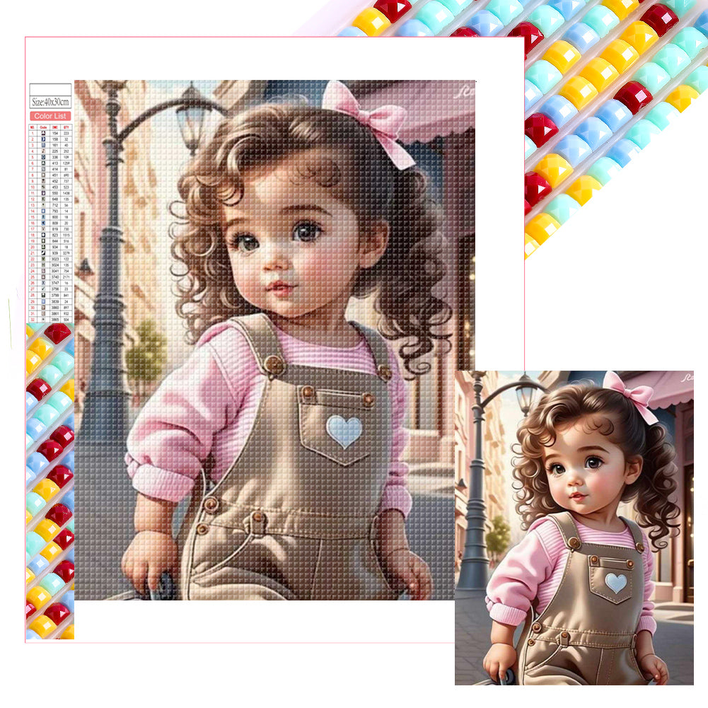 Diamond Painting - Full Square - little girl (30*40CM)