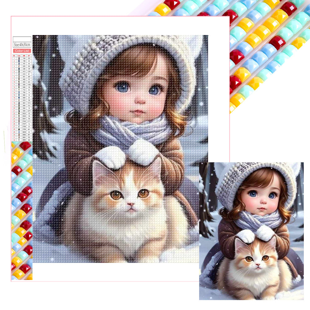 Diamond Painting - Full Square - little girl (30*40CM)