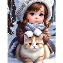 Load image into Gallery viewer, Diamond Painting - Full Square - little girl (30*40CM)
