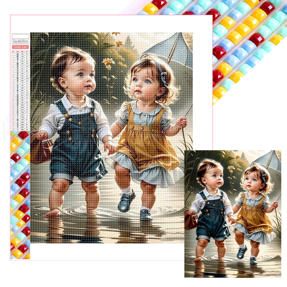 Diamond Painting - Full Square - little girl (30*40CM)