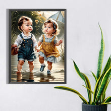 Load image into Gallery viewer, Diamond Painting - Full Square - little girl (30*40CM)

