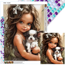 Load image into Gallery viewer, Diamond Painting - Full Round - little girl (50*65CM)
