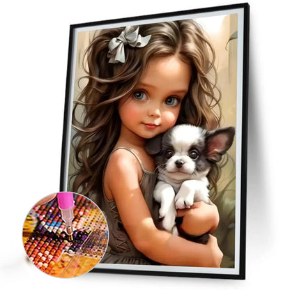 Diamond Painting - Full Round - little girl (50*65CM)