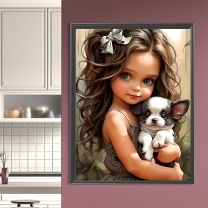 Diamond Painting - Full Round - little girl (50*65CM)