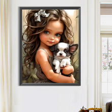 Load image into Gallery viewer, Diamond Painting - Full Round - little girl (50*65CM)
