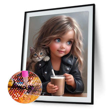 Load image into Gallery viewer, Diamond Painting - Full Round - little girl (50*60CM)
