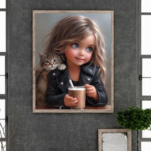 Load image into Gallery viewer, Diamond Painting - Full Round - little girl (50*60CM)
