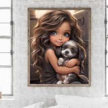 Load image into Gallery viewer, Diamond Painting - Full Round - little girl (50*60CM)
