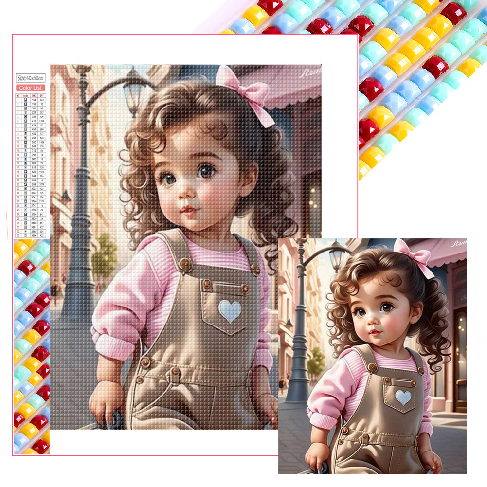 Diamond Painting - Full Square - little girl (40*50CM)
