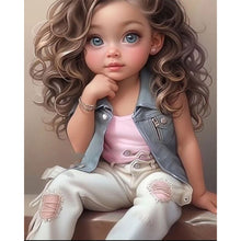 Load image into Gallery viewer, Diamond Painting - Full Square - little girl (40*50CM)
