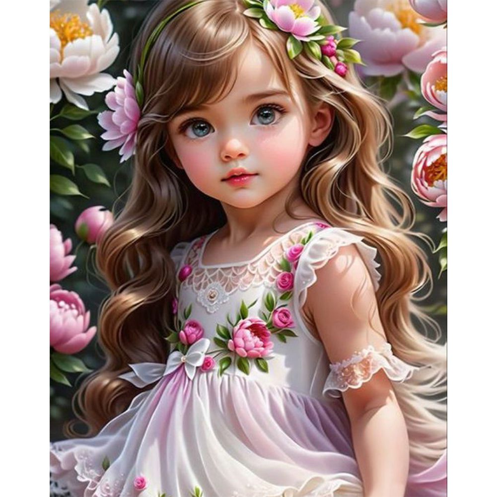 Diamond Painting - Full Square - little girl (40*50CM)
