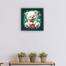 Load image into Gallery viewer, Diamond Painting - Full Round - Rose Bear¡¤Green (30*30CM)
