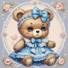 Load image into Gallery viewer, Diamond Painting - Full Round - Cute bear (30*30CM)
