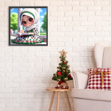 Load image into Gallery viewer, Diamond Painting - Full Round - girl and book (30*30CM)
