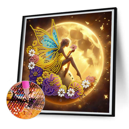 Diamond Painting - Partial Special Shaped - Moon Elf (30*30CM)