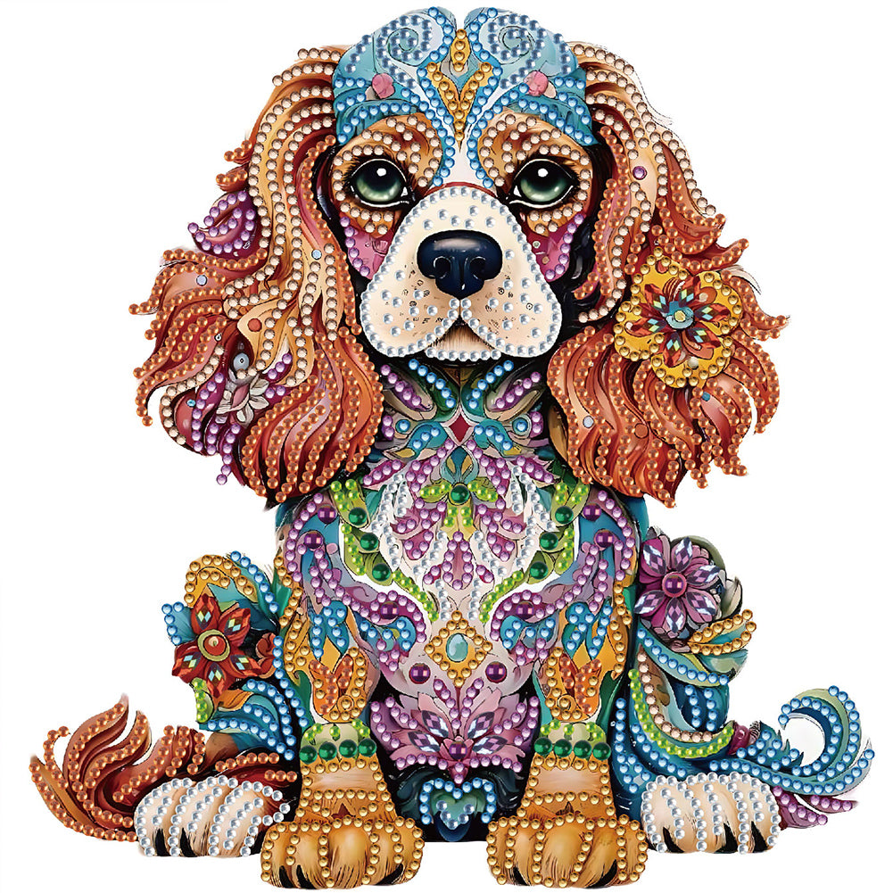 Diamond Painting - Partial Special Shaped - color puppy (30*30CM)