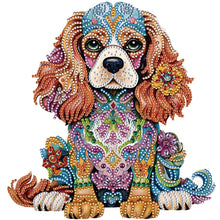 Load image into Gallery viewer, Diamond Painting - Partial Special Shaped - color puppy (30*30CM)
