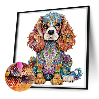 Diamond Painting - Partial Special Shaped - color puppy (30*30CM)