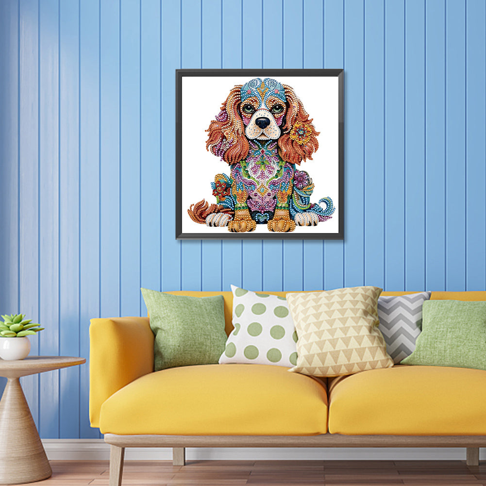 Diamond Painting - Partial Special Shaped - color puppy (30*30CM)