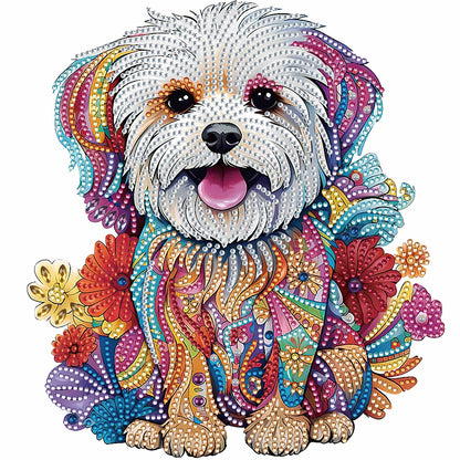Diamond Painting - Partial Special Shaped - color puppy (30*30CM)