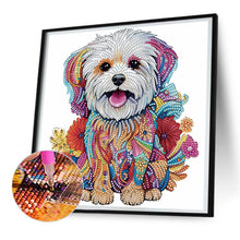 Load image into Gallery viewer, Diamond Painting - Partial Special Shaped - color puppy (30*30CM)
