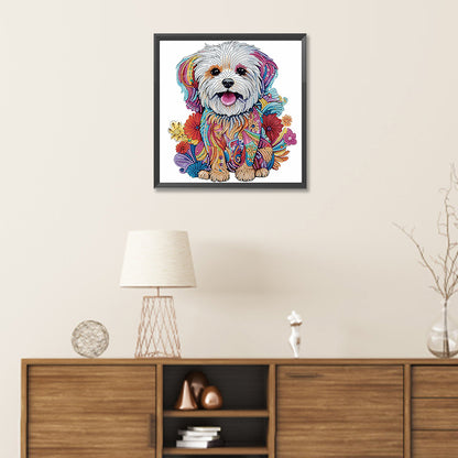 Diamond Painting - Partial Special Shaped - color puppy (30*30CM)