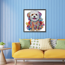 Load image into Gallery viewer, Diamond Painting - Partial Special Shaped - color puppy (30*30CM)
