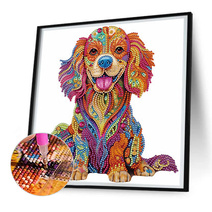 Diamond Painting - Partial Special Shaped - color puppy (30*30CM)