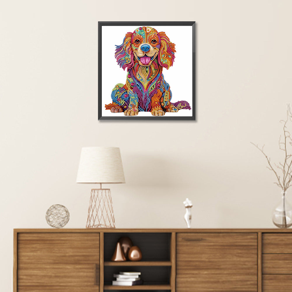 Diamond Painting - Partial Special Shaped - color puppy (30*30CM)