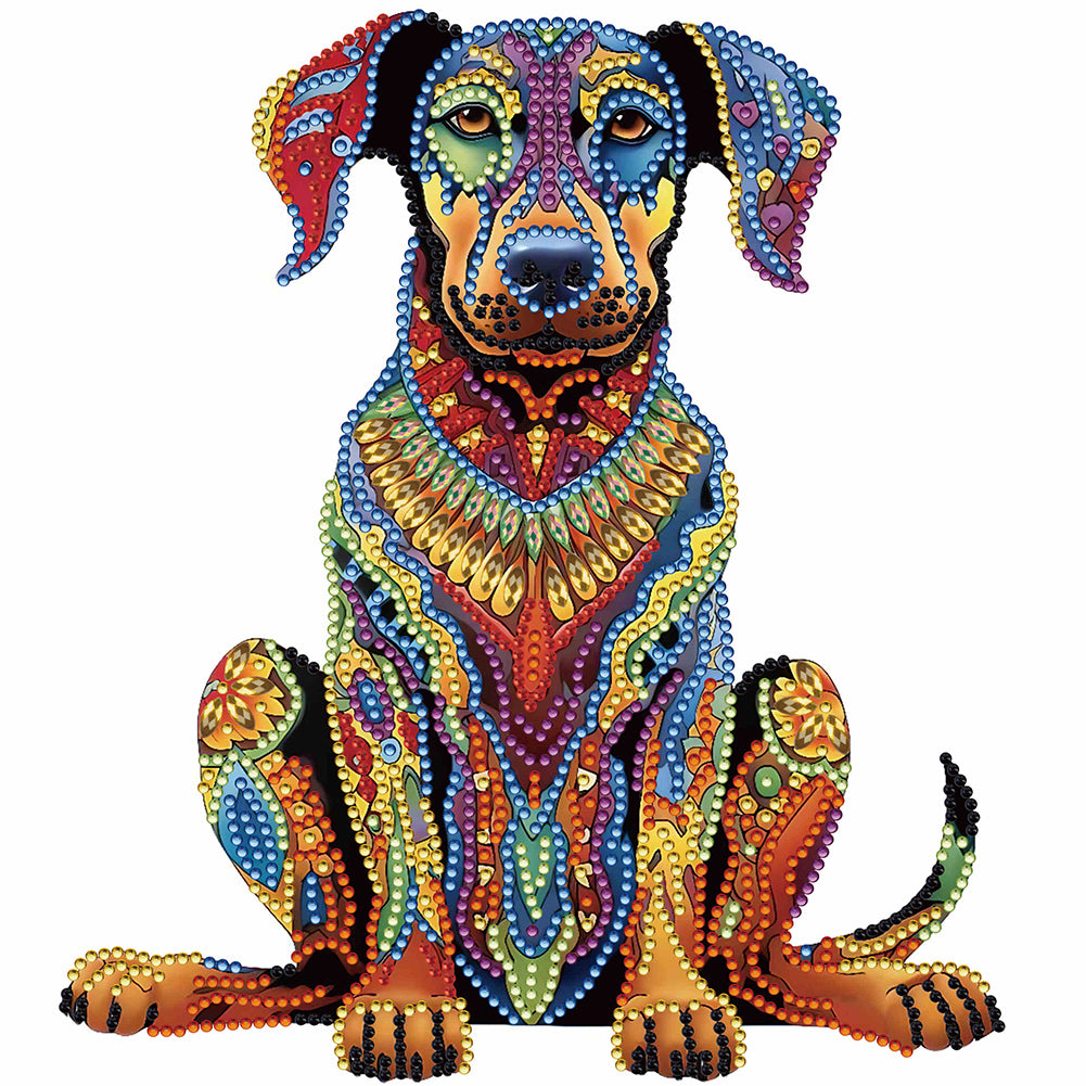 Diamond Painting - Partial Special Shaped - color puppy (30*30CM)