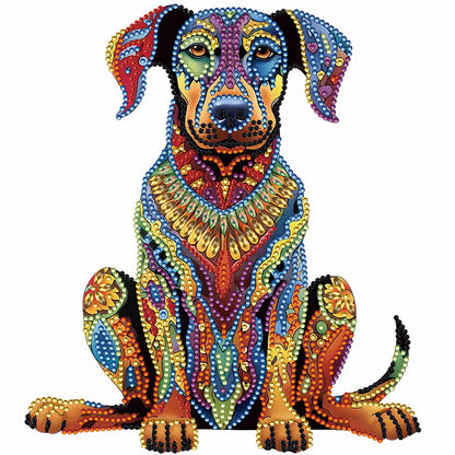 Diamond Painting - Partial Special Shaped - color puppy (30*30CM)