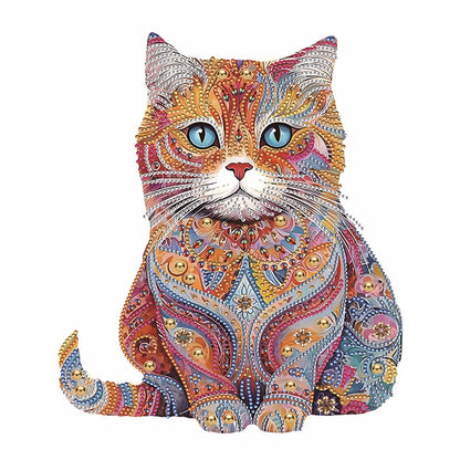 Diamond Painting - Partial Special Shaped - color cat (30*40CM)