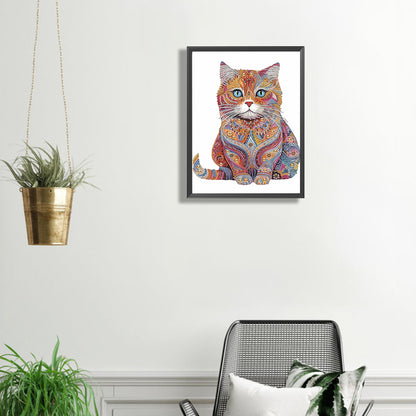 Diamond Painting - Partial Special Shaped - color cat (30*40CM)