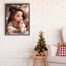 Load image into Gallery viewer, Diamond Painting - Full Round - little girl and animals (30*40CM)

