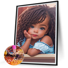 Load image into Gallery viewer, Diamond Painting - Full Round - little girl and animals (30*40CM)
